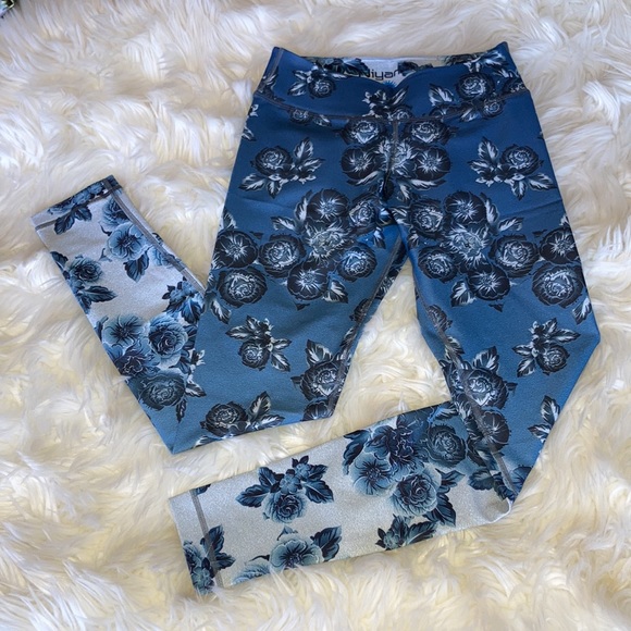 NIYAMA Blue Rose Leggings M - Picture 8 of 12